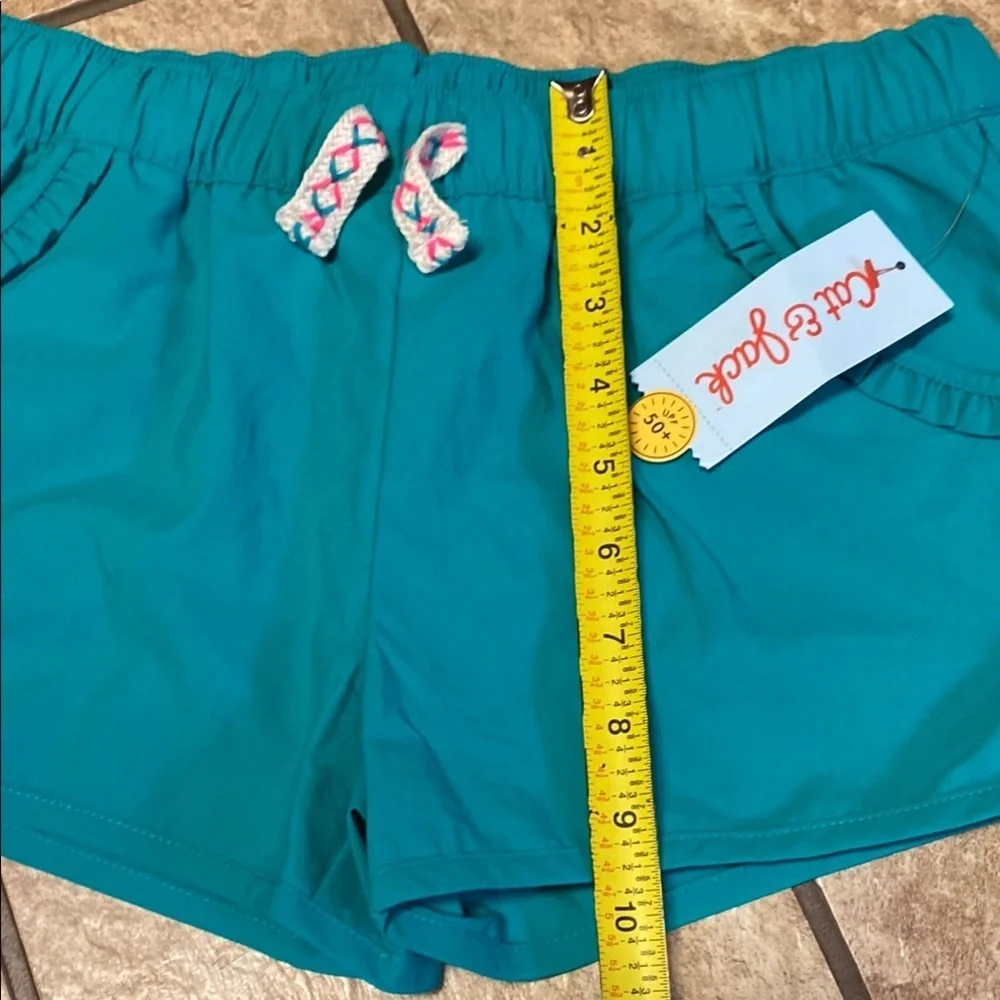 Turquoise Cat & Jack Girls' Size 7/8Plus Swim Shorts Bundle NWT UPF 50+ Summer